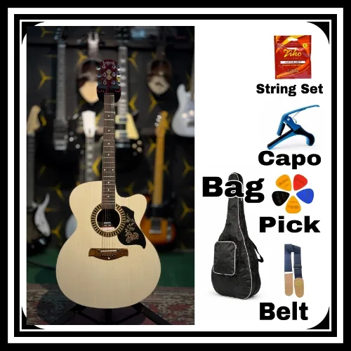 Bajra Special Quality Acoustic Guitar with Rosewood Fretboard