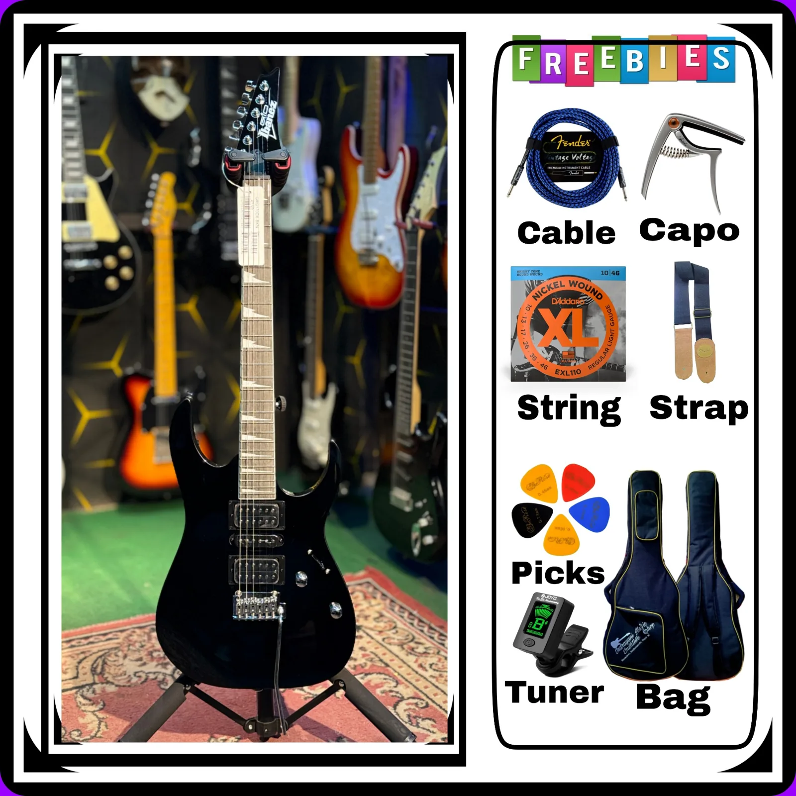 Ibanez GRG170DX-BKN Electric Guitar