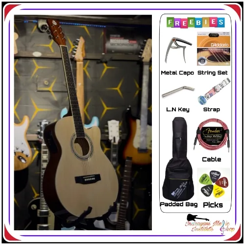King 4 EQ Semi Acoustic Guitar Heavy Combo Pack