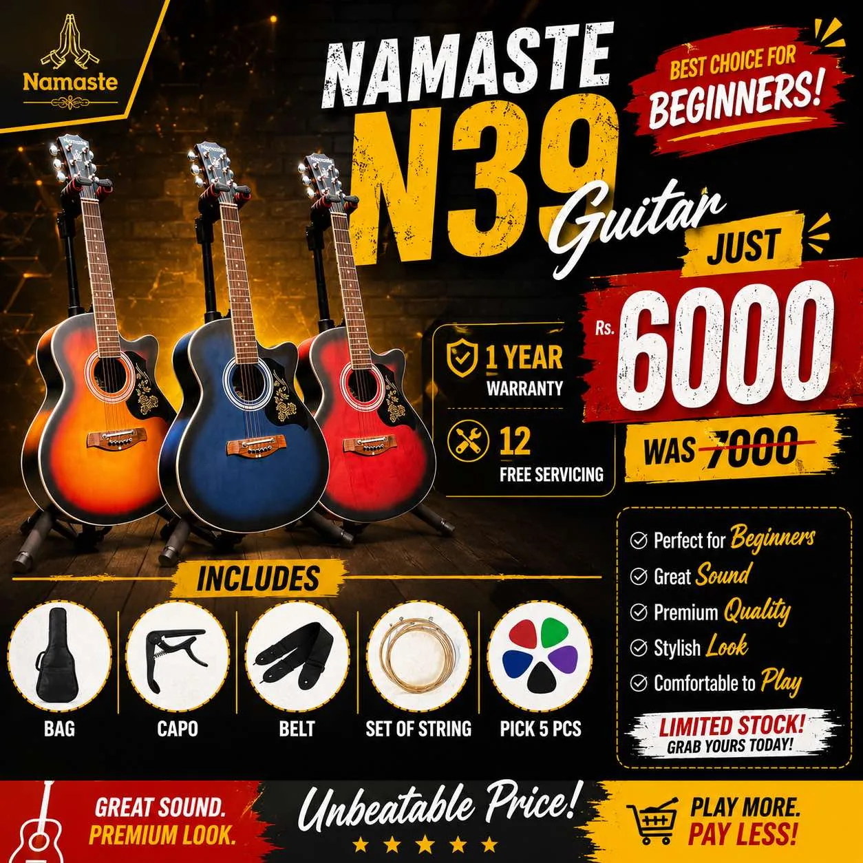 Namaste N39 Guitar
