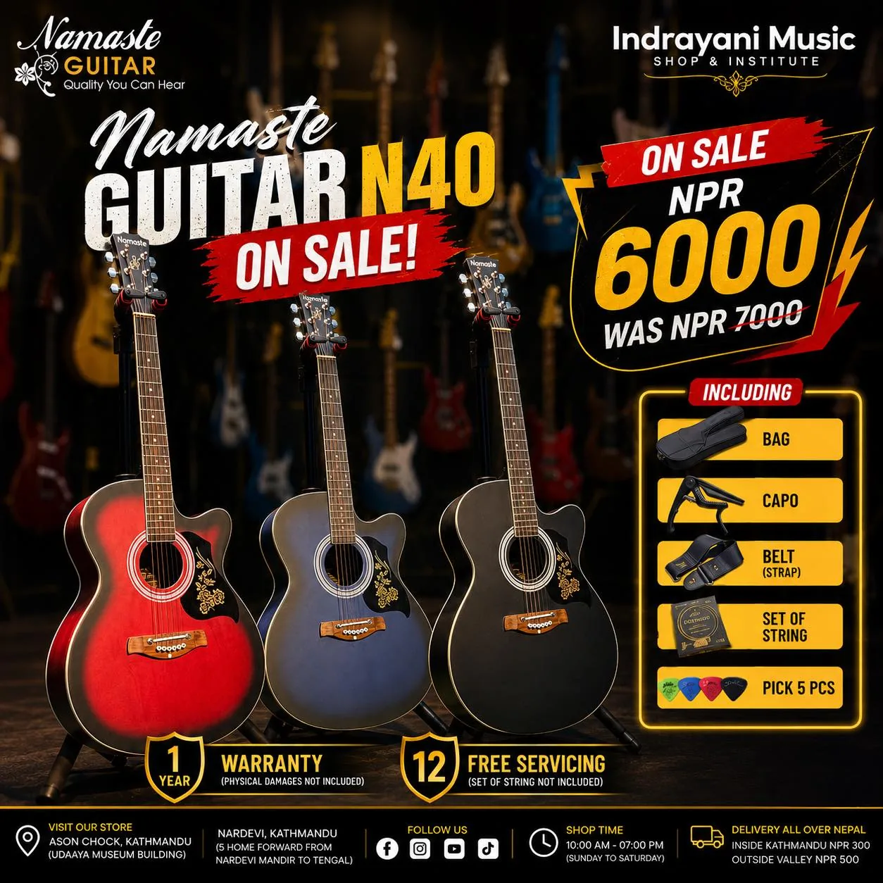 Namaste N40 Acoustic Guitar